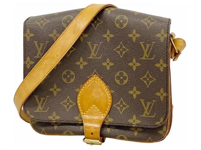 Borsa a Spalla Monogram Cartouchiere MM Louis Vuitton Marrone