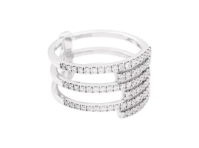 Anello Messika 'Gatsby', oro bianco, diamanti.