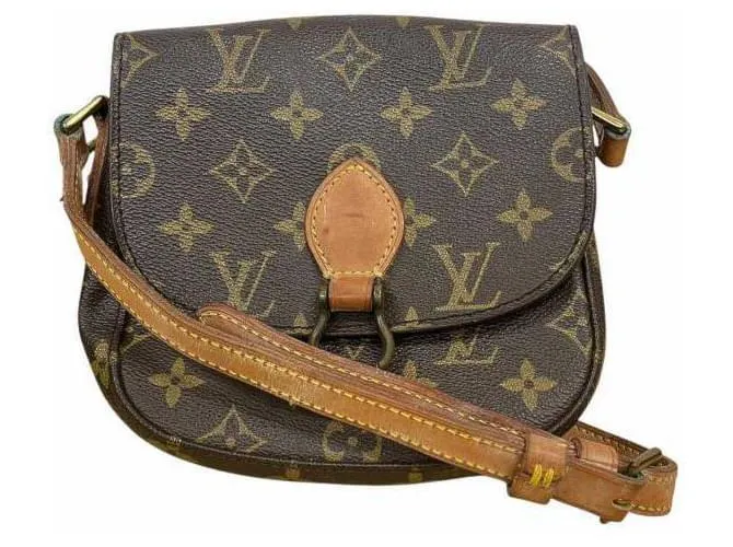 Borsa a Spalla Mini Sac Souple Monogram Louis Vuitton Marrone