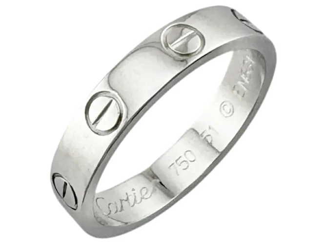 Anello Mini Love Cartier in Oro Bianco D'oro