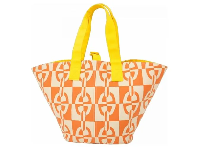 Borsa Tote Panier de Plage PM Hermès Arancione Giallo