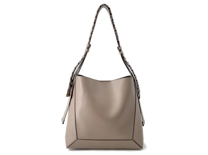 Stella Mc Cartney Borsa a spalla hobo in pelle media Stella McCartney Grigio