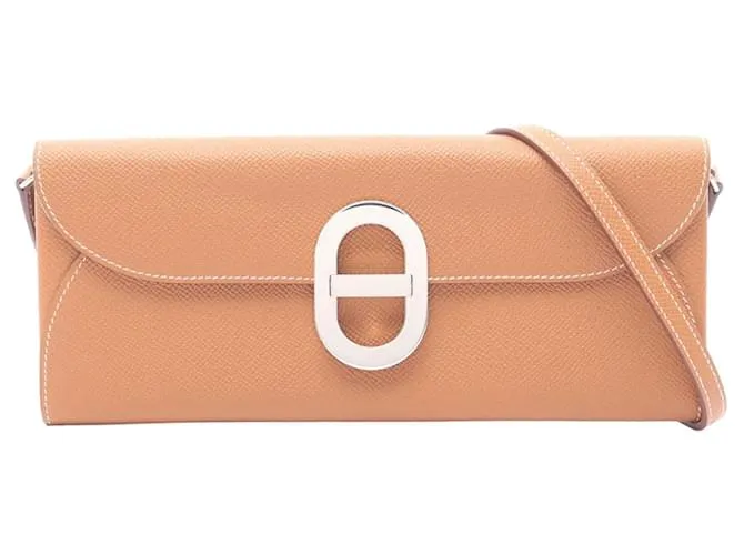 Portafoglio Hermès Chaine d'Ancre To Go in Epsom Marrone