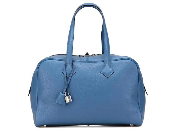 Hermès Blu Clémence Victoria II 35