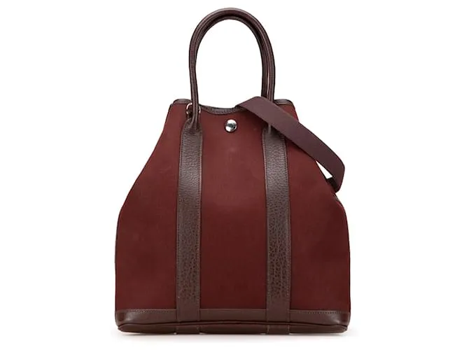 Garden File da Giardino Hermès Rosso Toile Officier e Negonda 28 Marrone