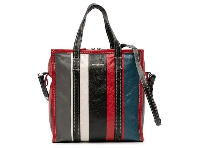 Borsa Bazar Shopper in agnello rosso Balenciaga