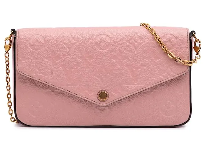 Pochette Felicie Monogram Empreinte Rosa Louis Vuitton