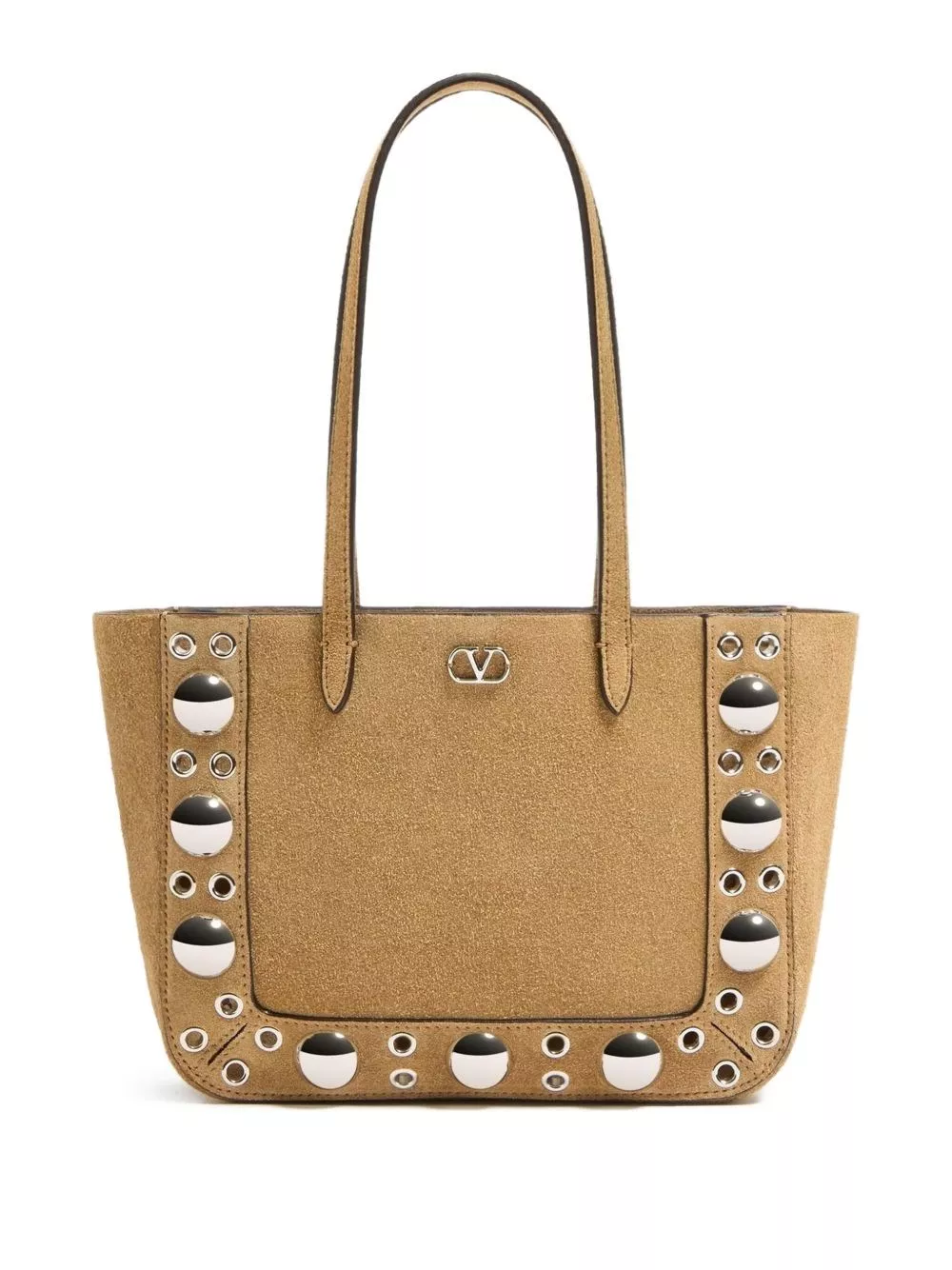 Borsa shopping nellcote mini in suede di Valentino garavani