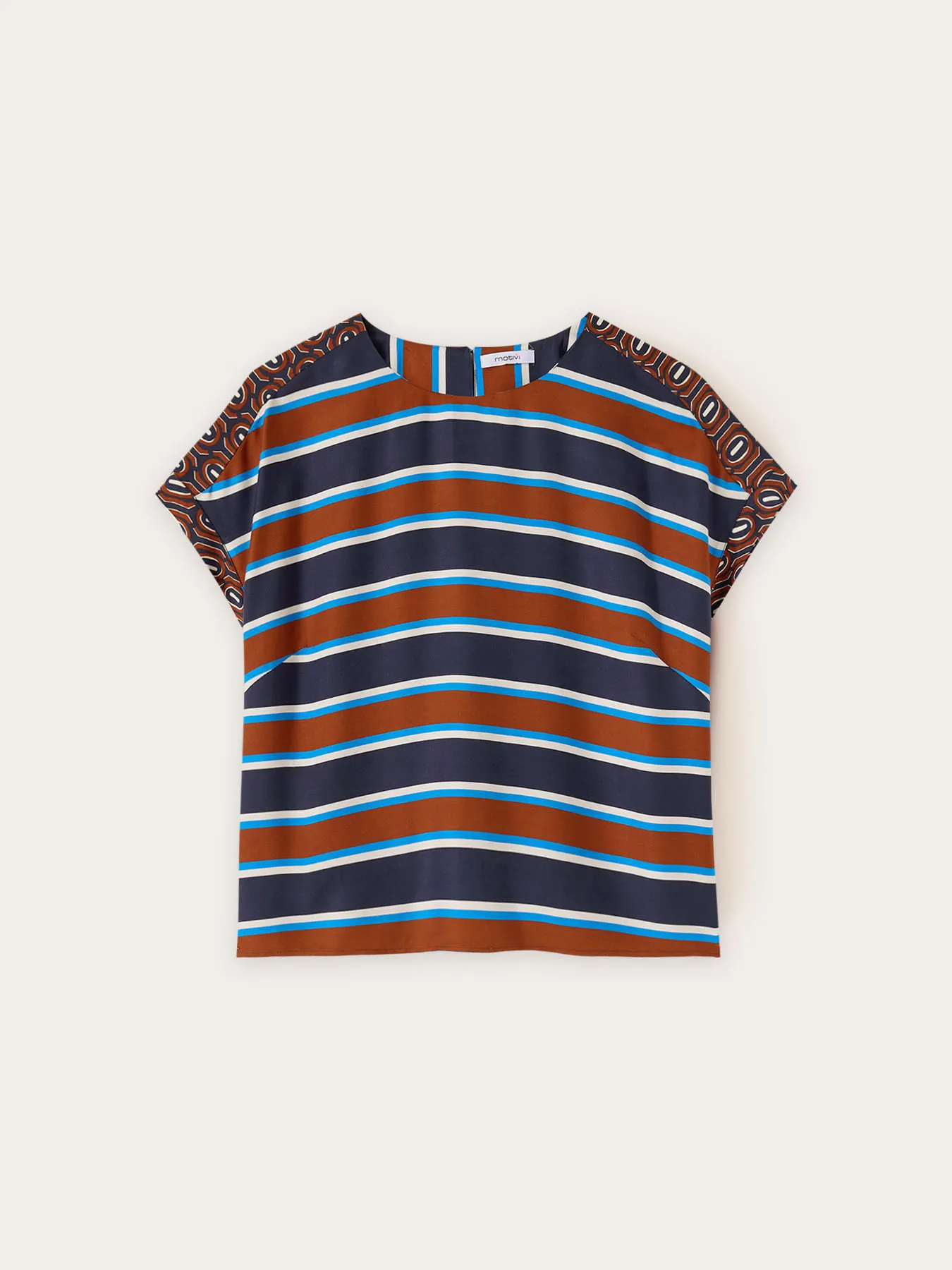 Blusa kimono fantasia a righe