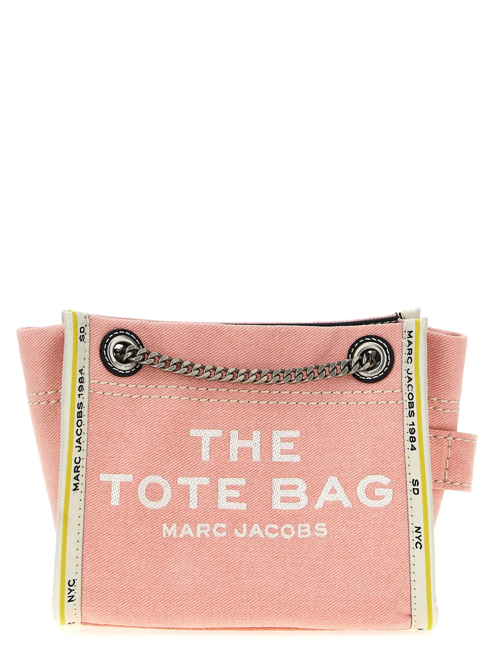 The Denim Chain Crossbody Tote Borse A Tracolla Rosa