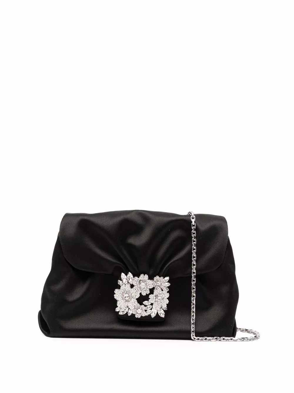 Clutch rv bouquet in raso di Roger vivier