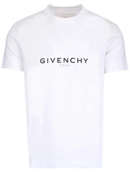 Givenchy Uomo T-shirt "paris reverse" bianca