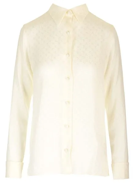 Palm Angels Donna Camicia in seta con monogram