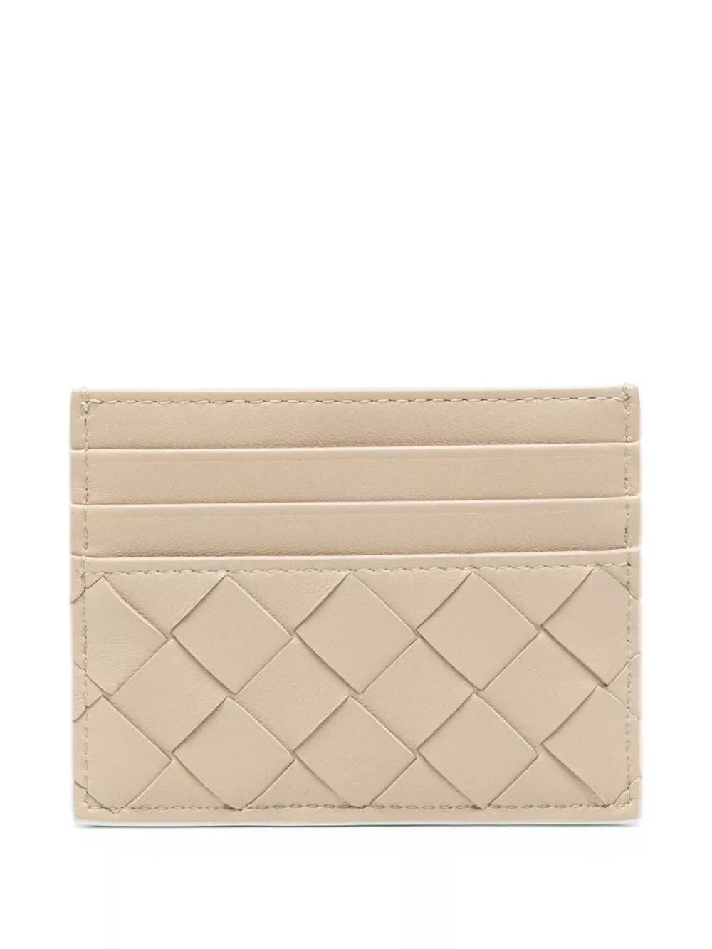 Porta carte di credito in pelle di Bottega veneta