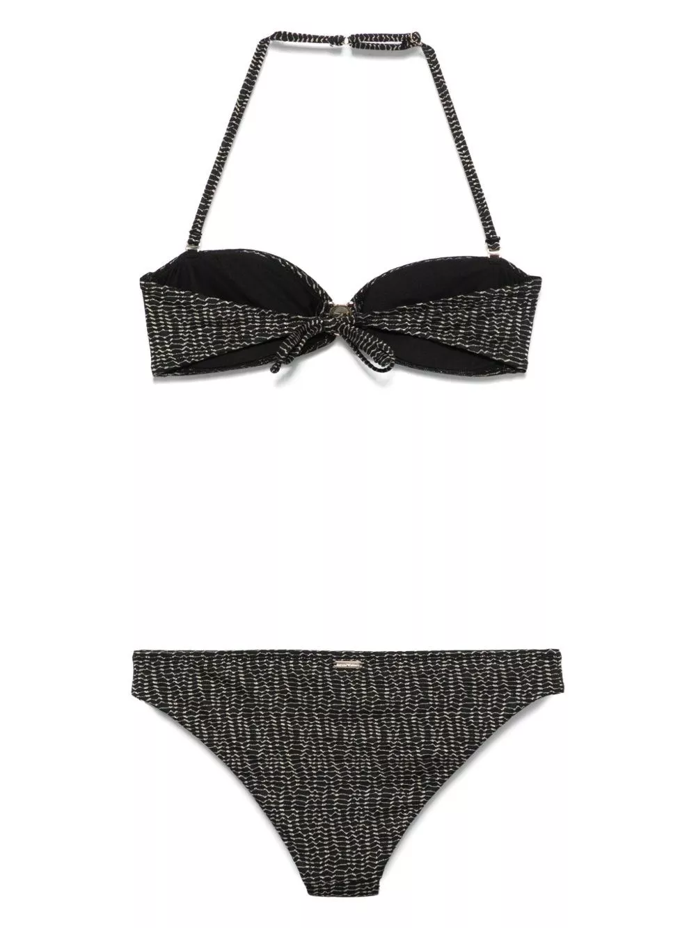 Bikini con logo allover di Emporio armani