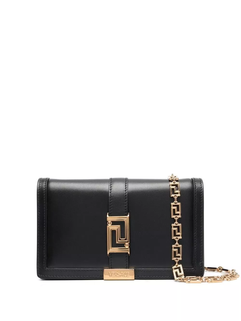 Borsa a tracolla greca goddess mini in pelle di Versace