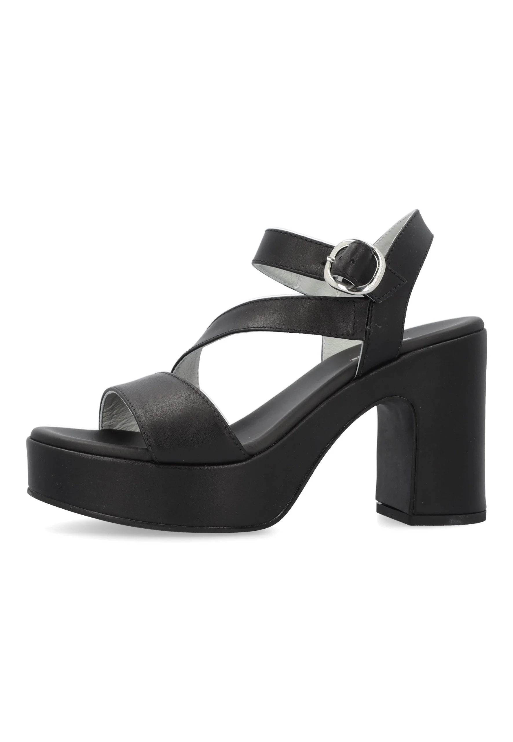 Sandali tacco alto 10cm in pelle NeroGiardini E410400D