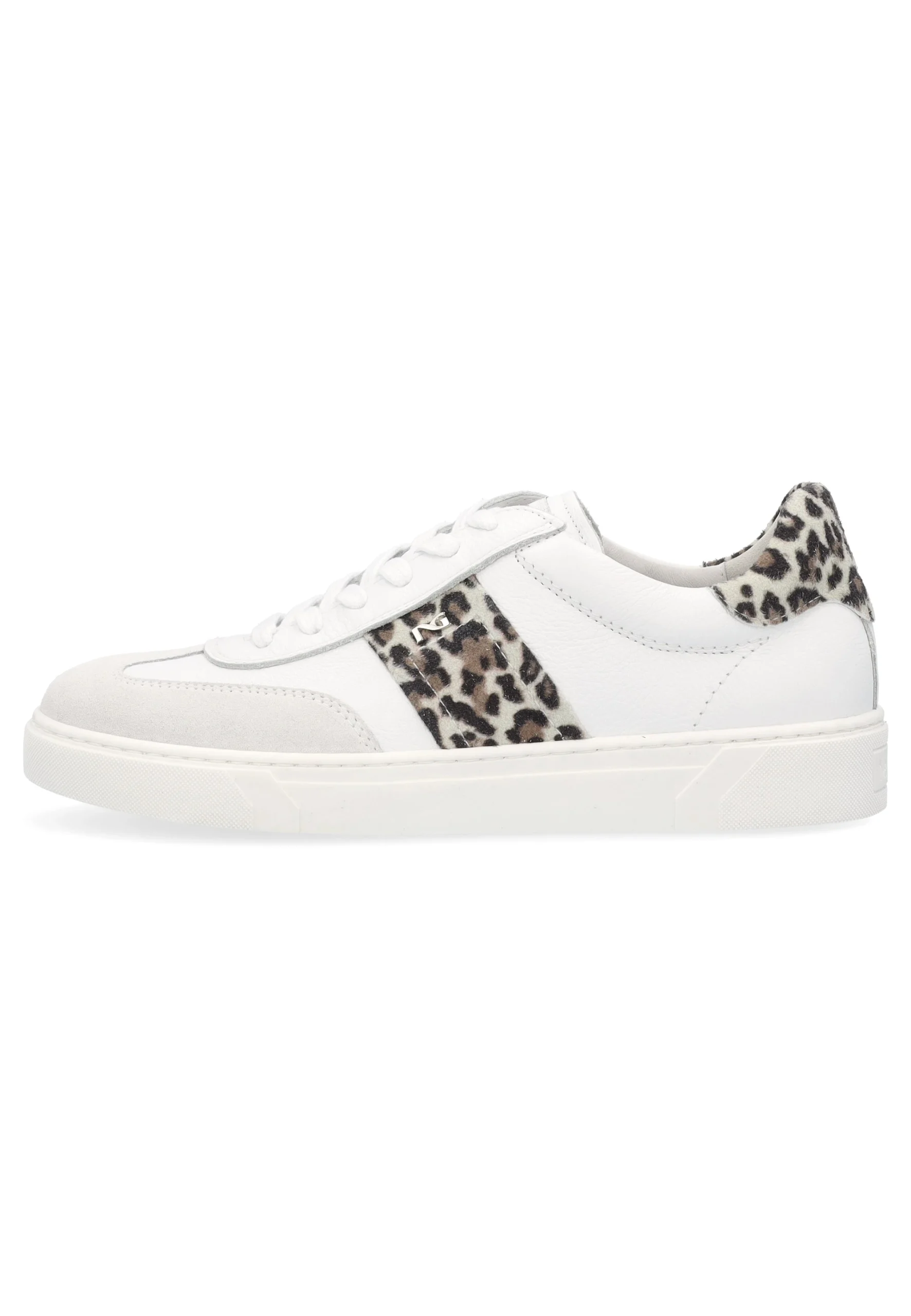 Sneakers NeroGiardini donna con dettagli leopardati E513007D