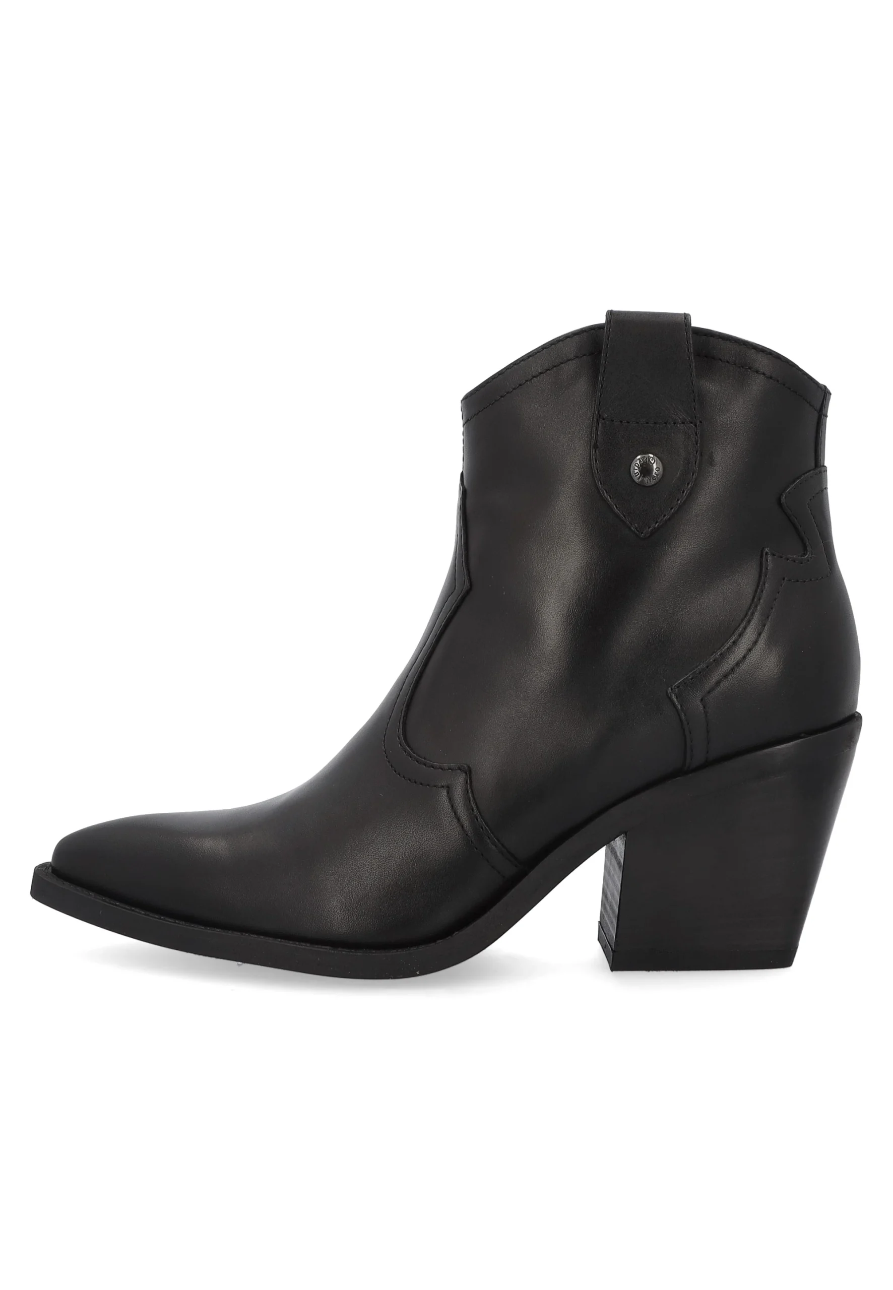 Tronchetto NeroGiardini in pelle con tacco I013273D