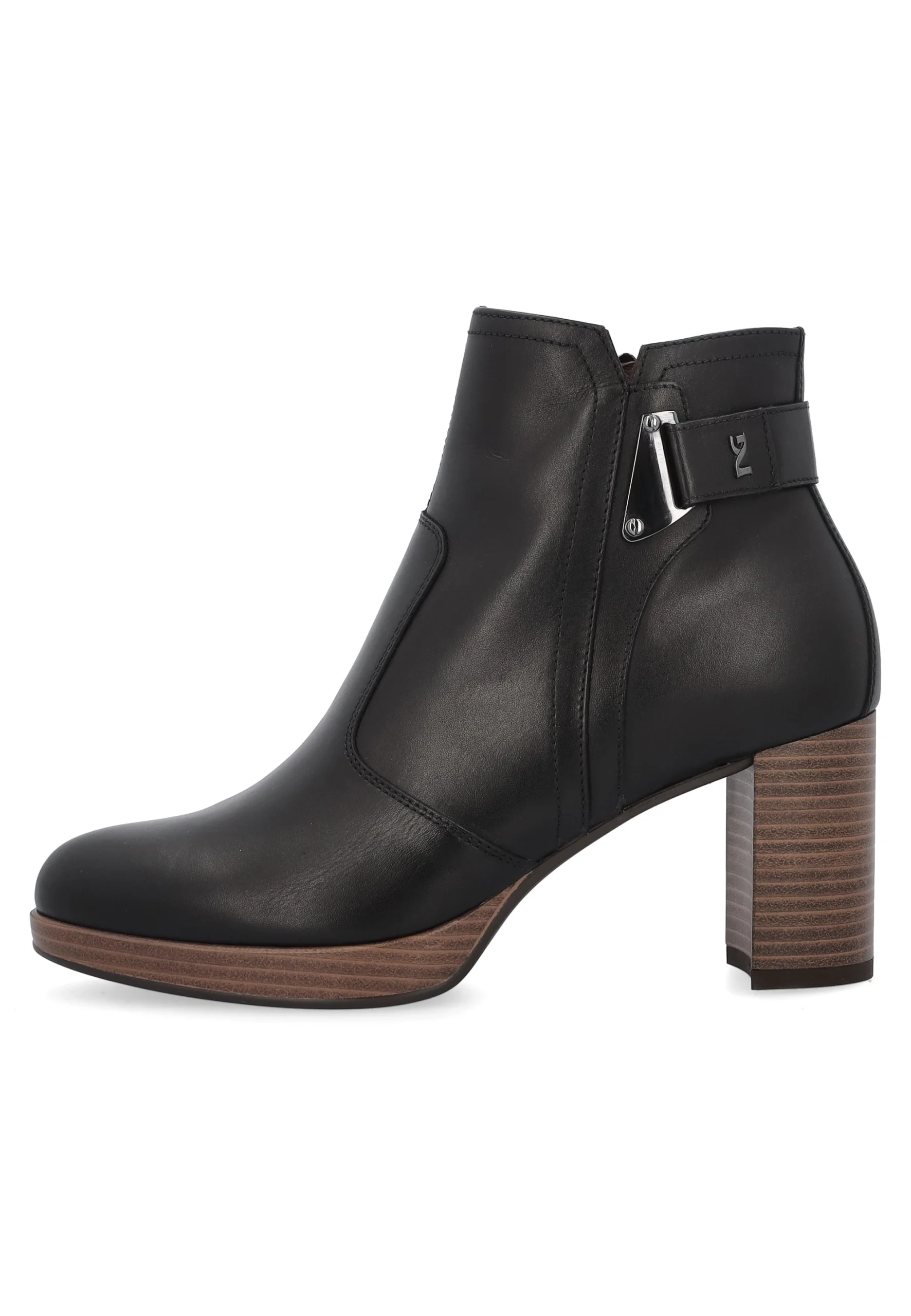 Tronchetti con tacco NeroGiardini in pelle I411220D