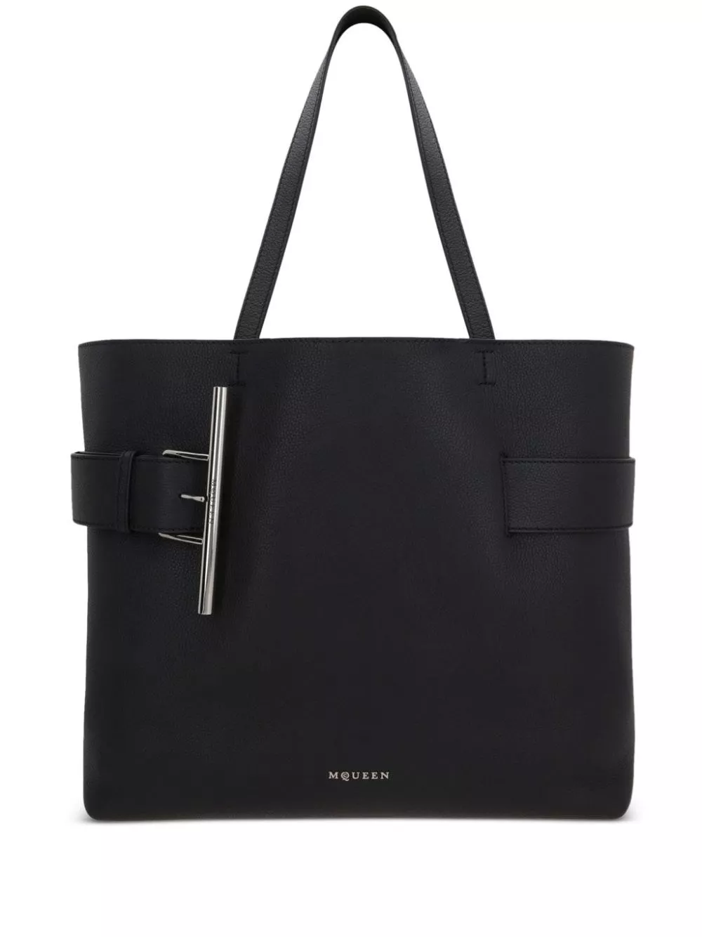 Borsa shopping t-bar in pelle di Alexander mcqueen
