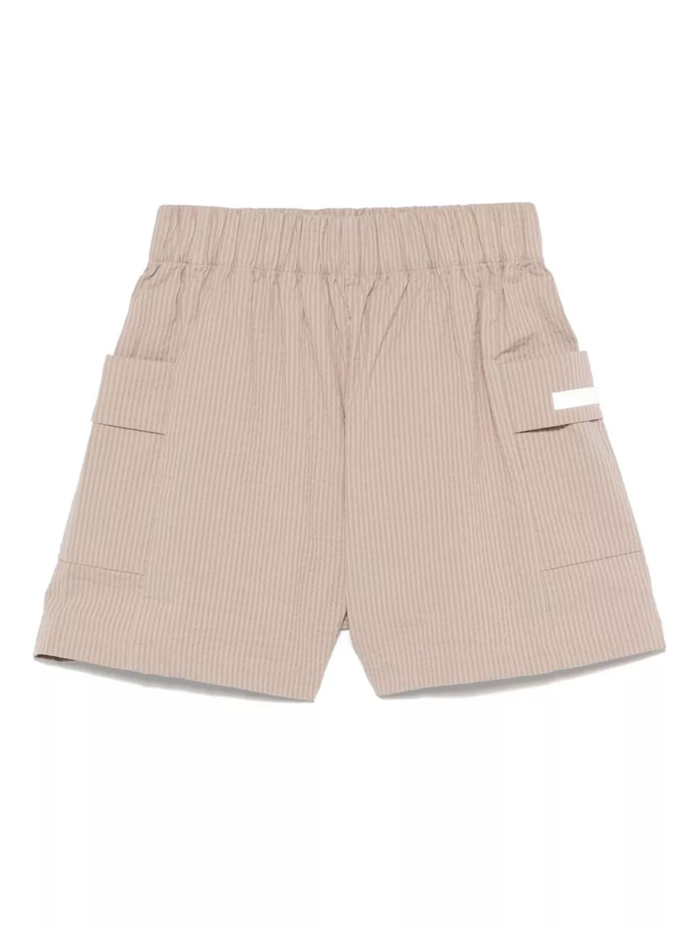 Shorts rigati in cotne di Ea7 emporio armani