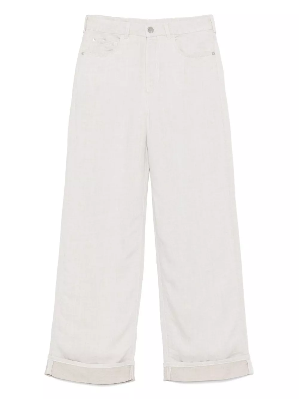 Jeans ampio in misto lino di Emporio armani