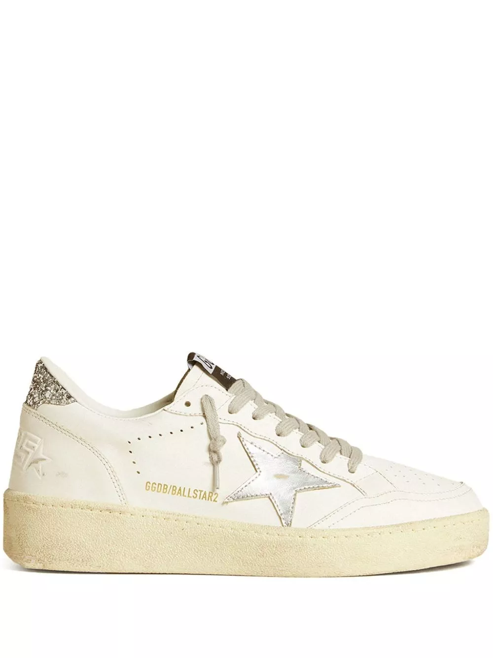Sneaker ball star in pelle di Golden goose
