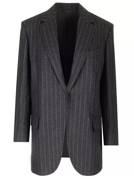 Brunello Cucinelli Donna Blazer gessato