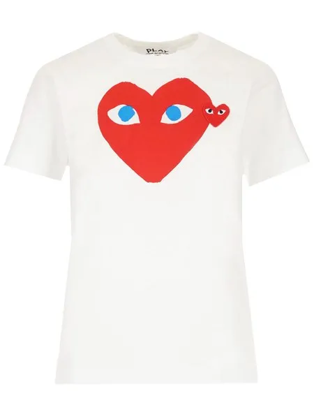 Comme Des Garcons Play Donna T-shirt cuore grande