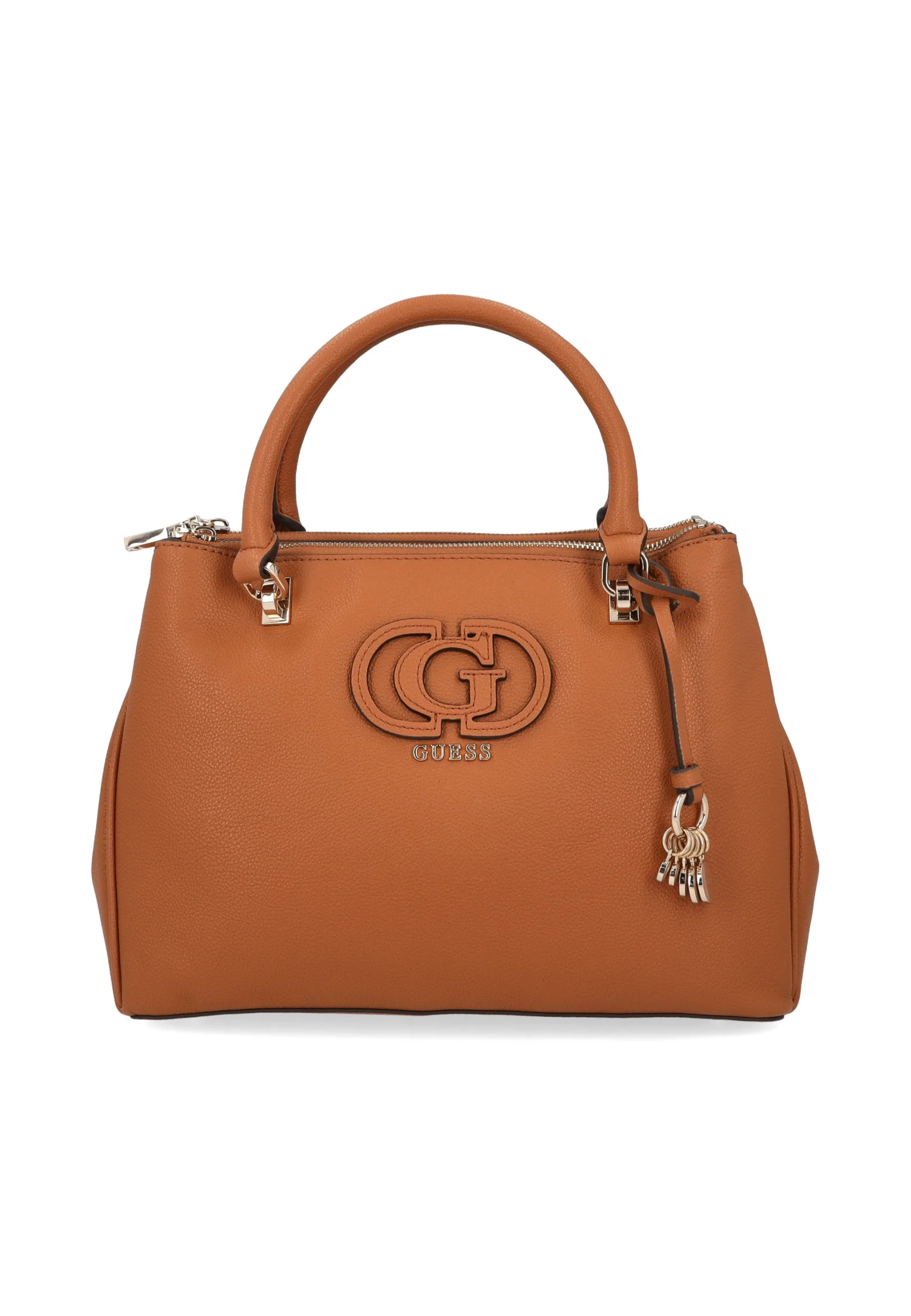 Borsa a mano con logo Guess tono su tono HWBG95 36060