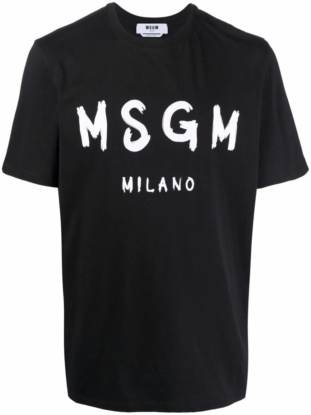 T-SHIRT IN COTONE CON LOGO PENNELLATO