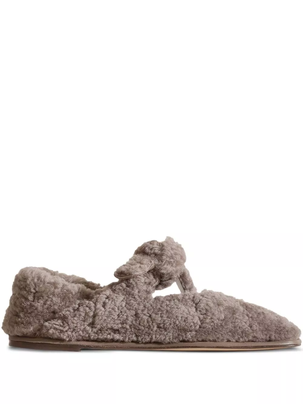 Ballerina llasada shearling di Hereu