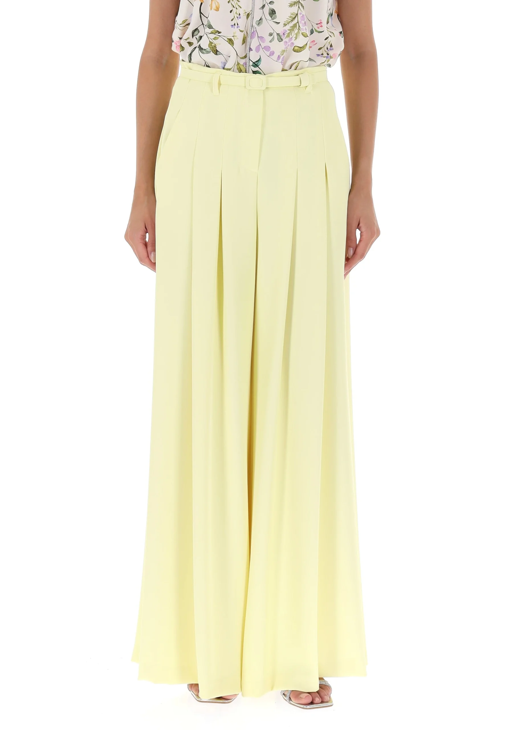 Pantalone ampio con pinces e cinturina Imperial P3ZQJHX