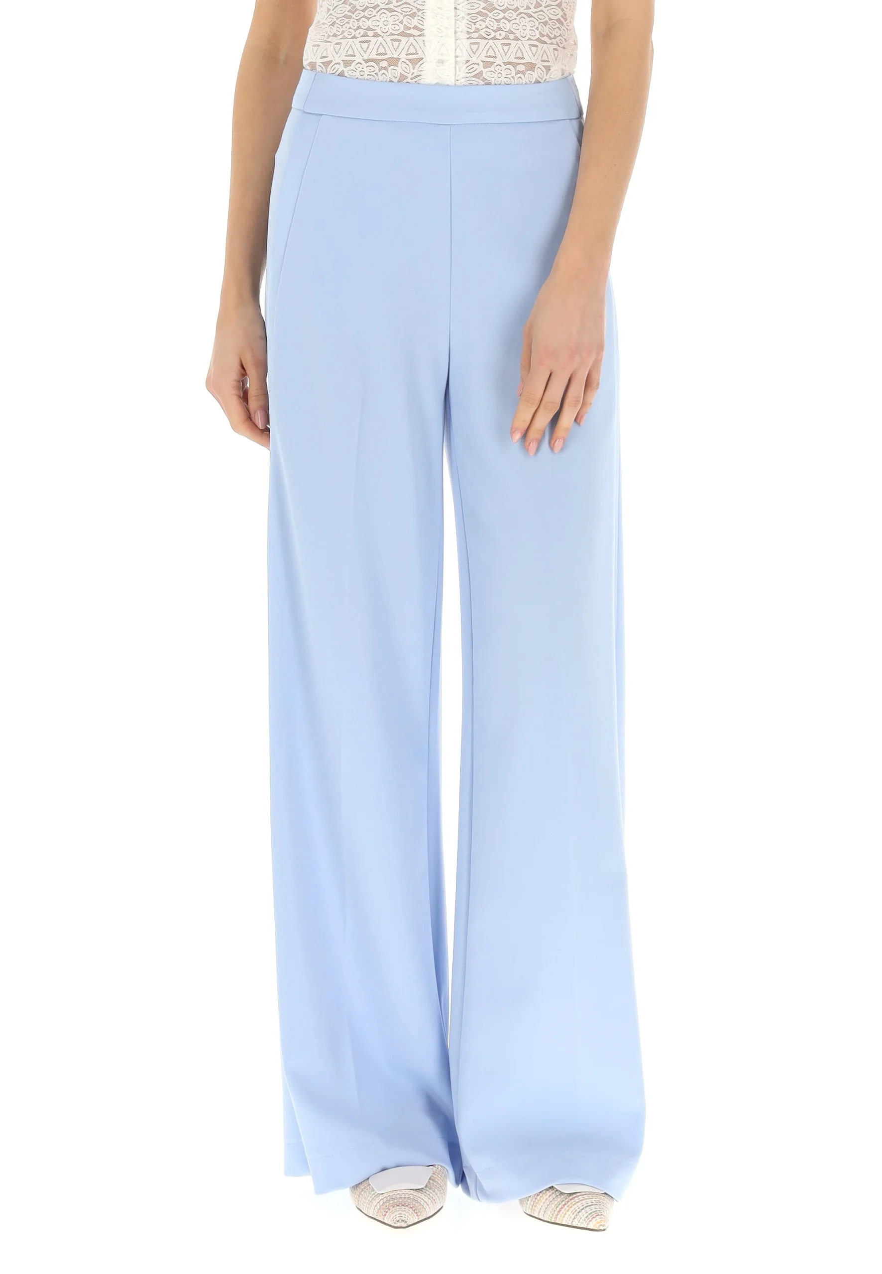 Pantalone palazzo con vita effetto satin Imperial