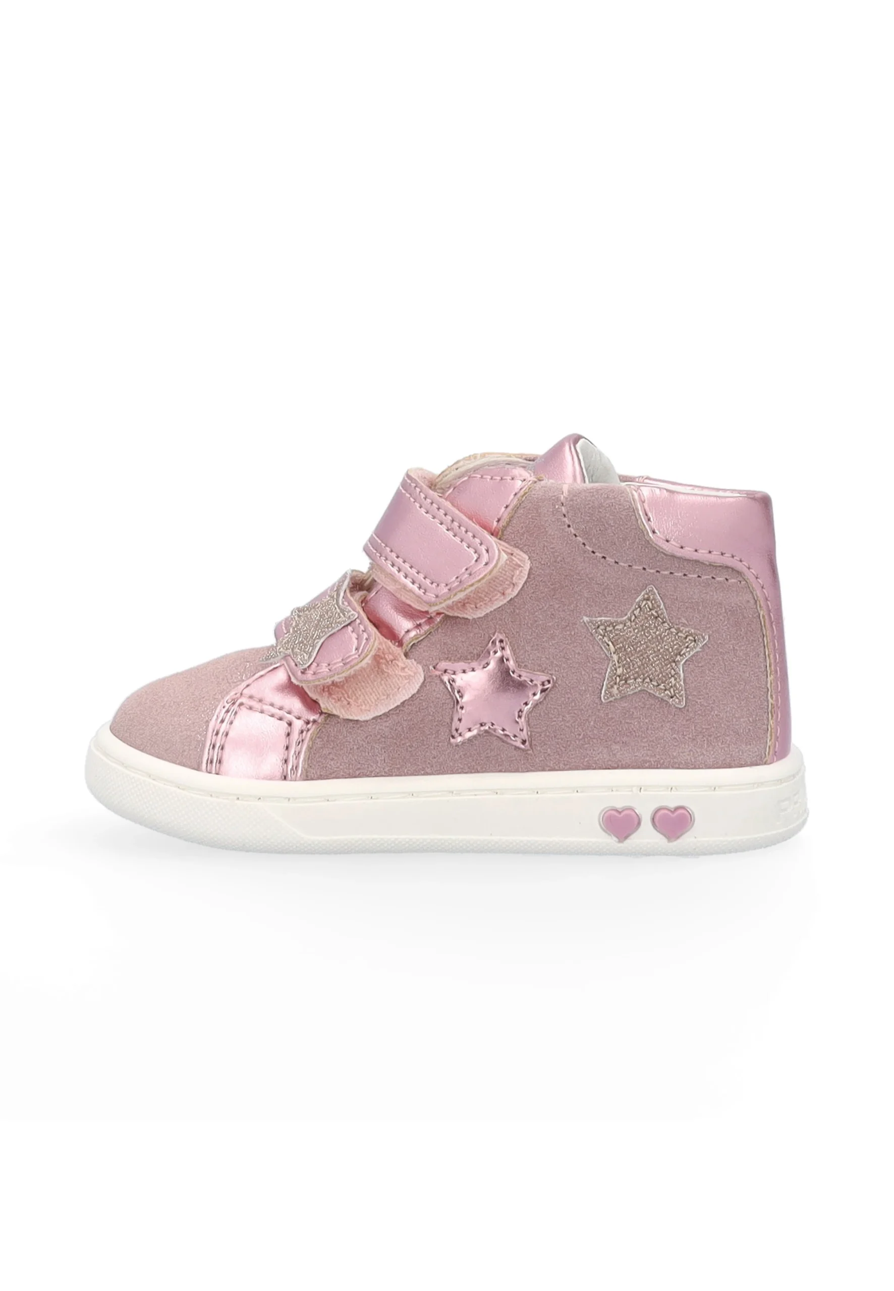 Sneakers alta in pelle Primigi con dettaglio stelline