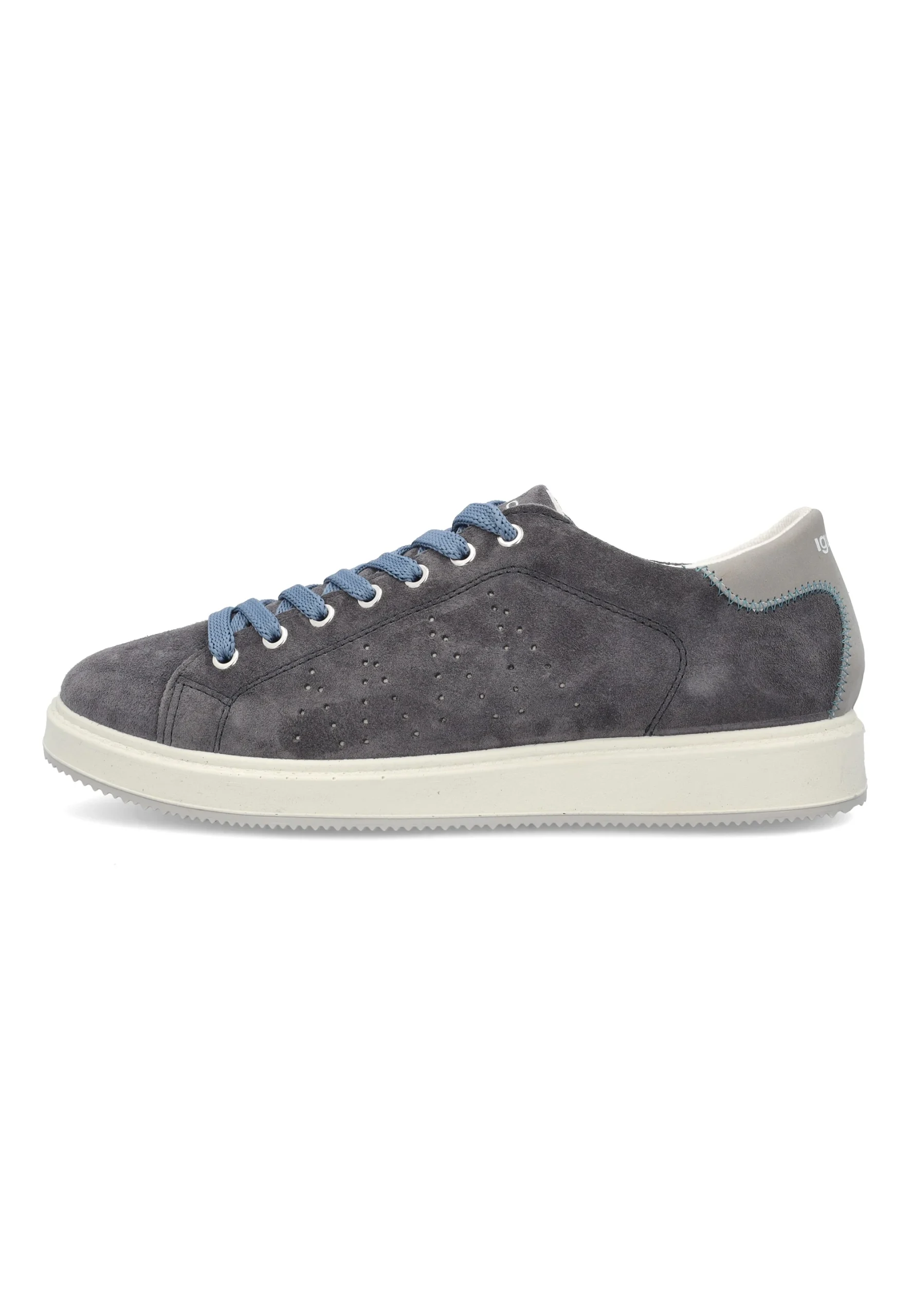 Sneakers scamosciate tinta unita Igi&Co uomo art. 7623122