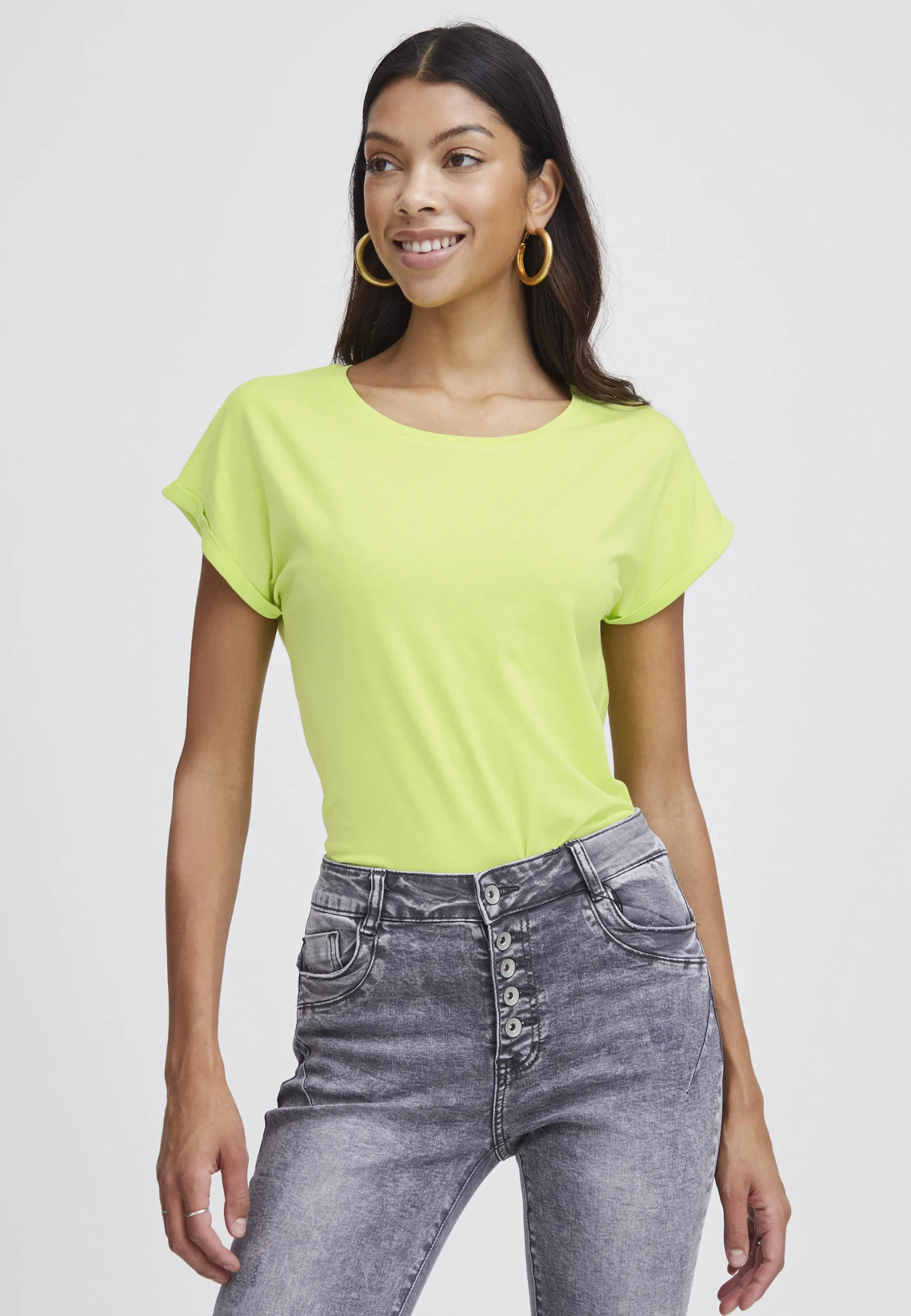 T-shirt in misto cotone e modal b.young donna