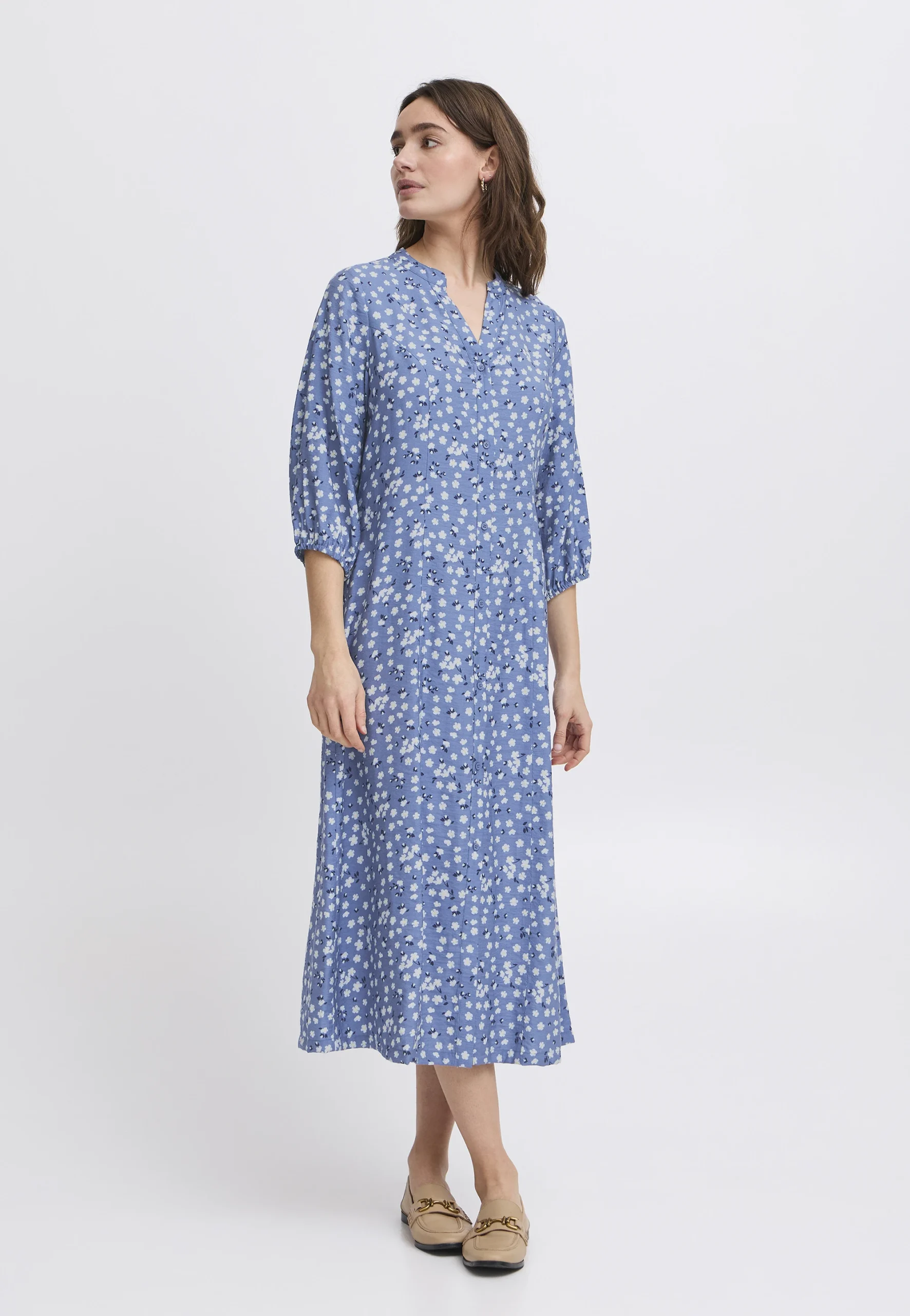 Abito chemisier midi floreale b.young art.20816566