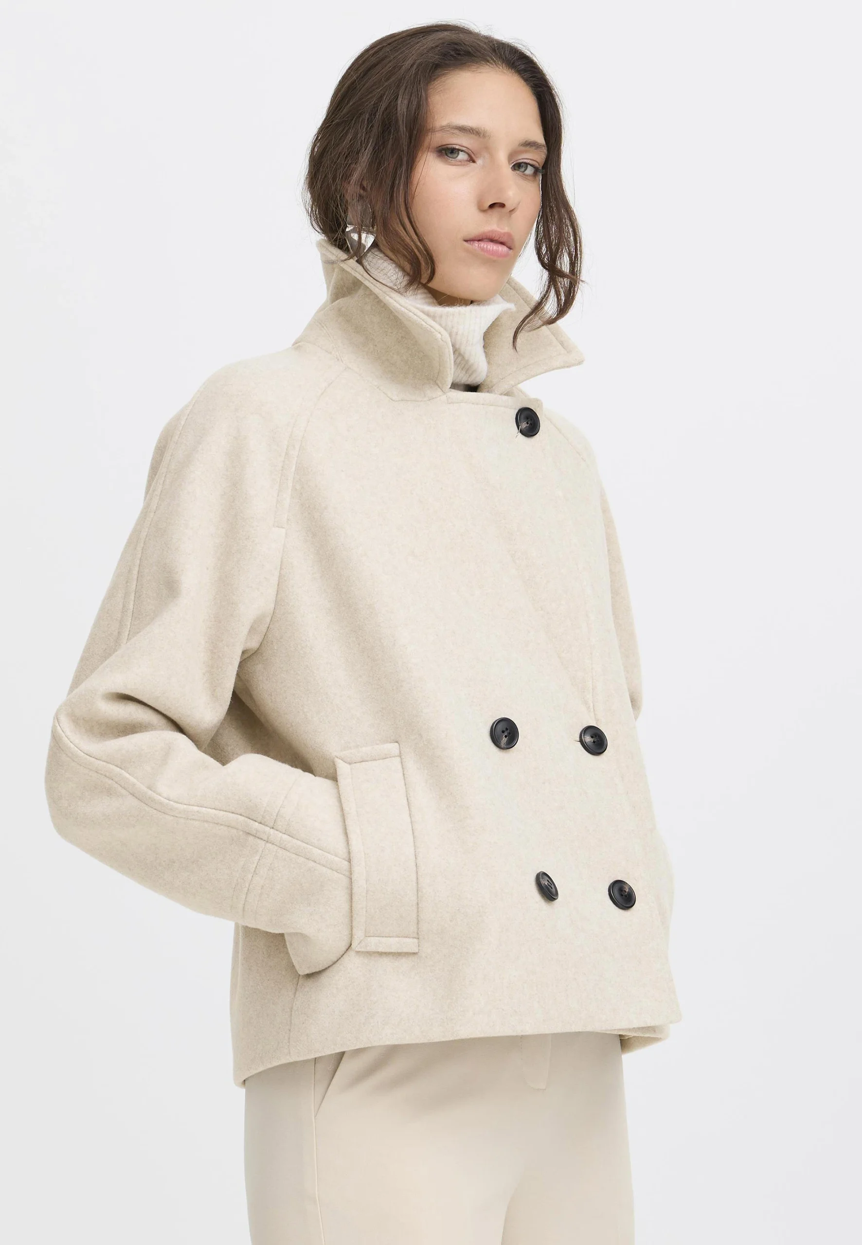 Cappotto corto doppio petto b.young donna art.20816948