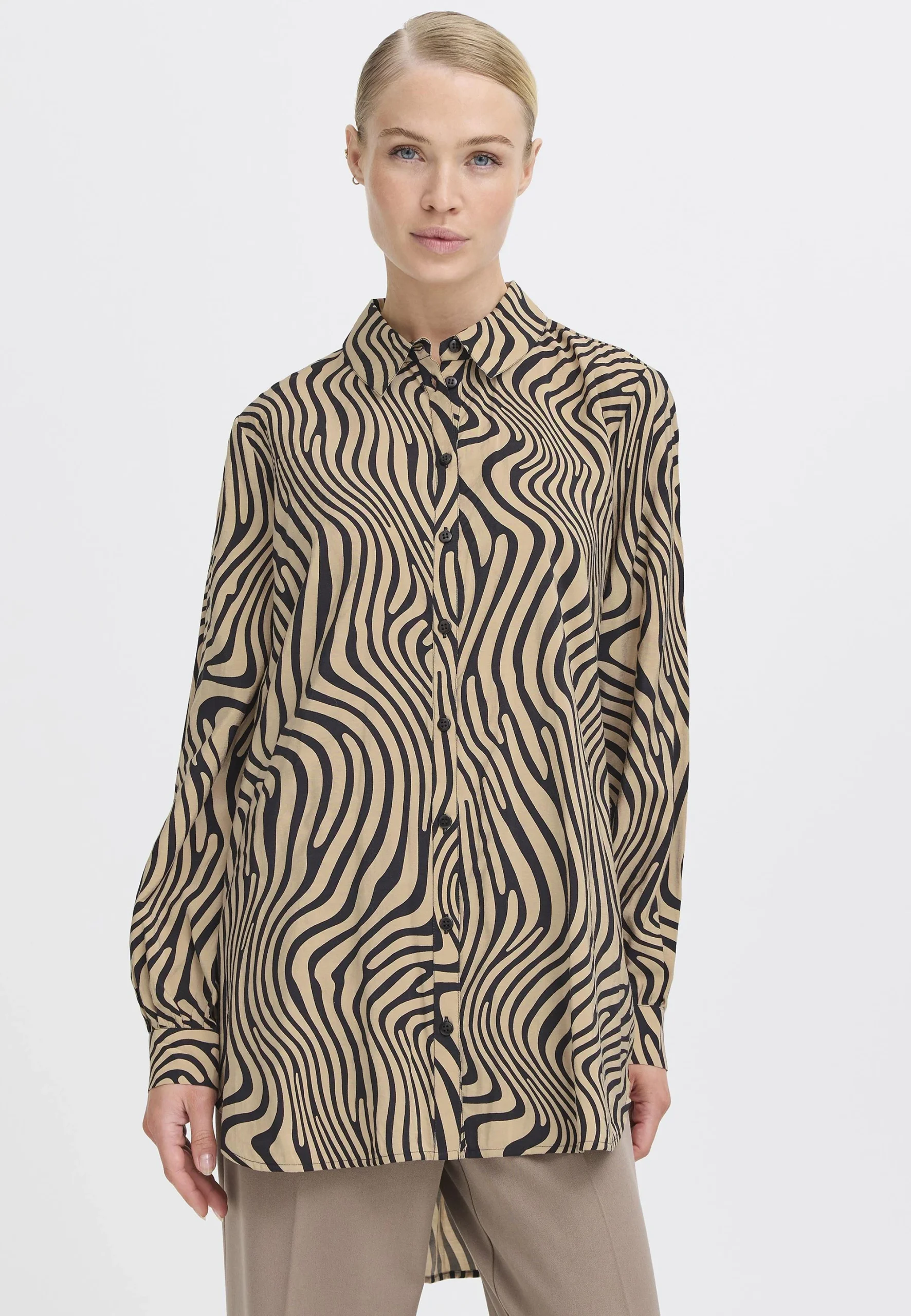 Camicione in misto viscosa b.young art.20817037