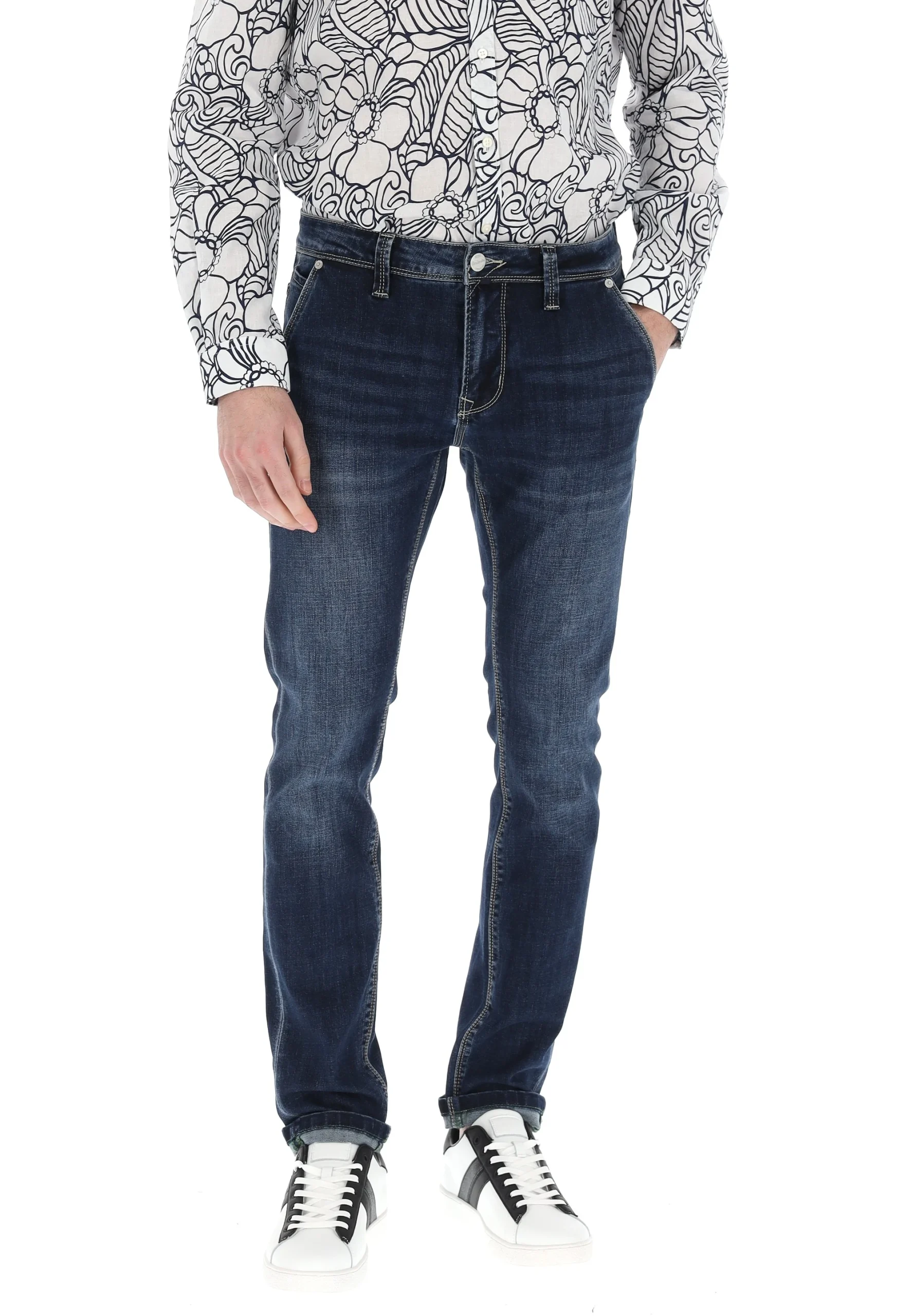 Jeans Key Jey uomo slim fit con tasche americane