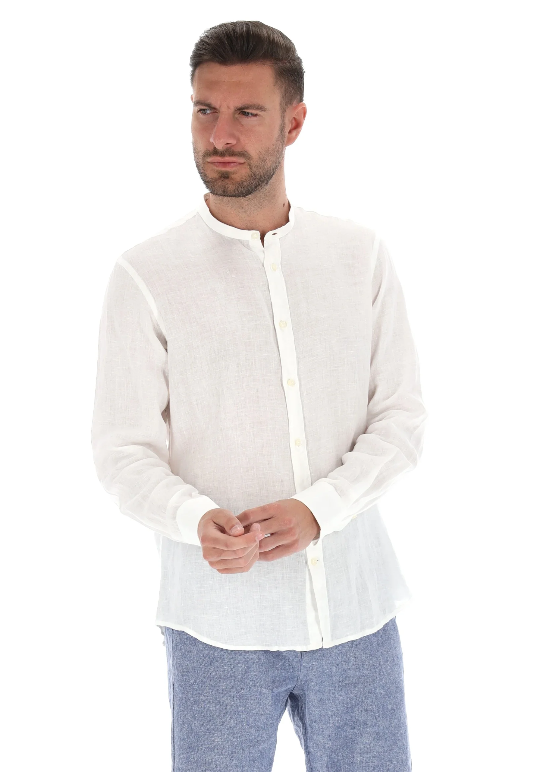 Camicia coreana KeyJey Dnm in lino