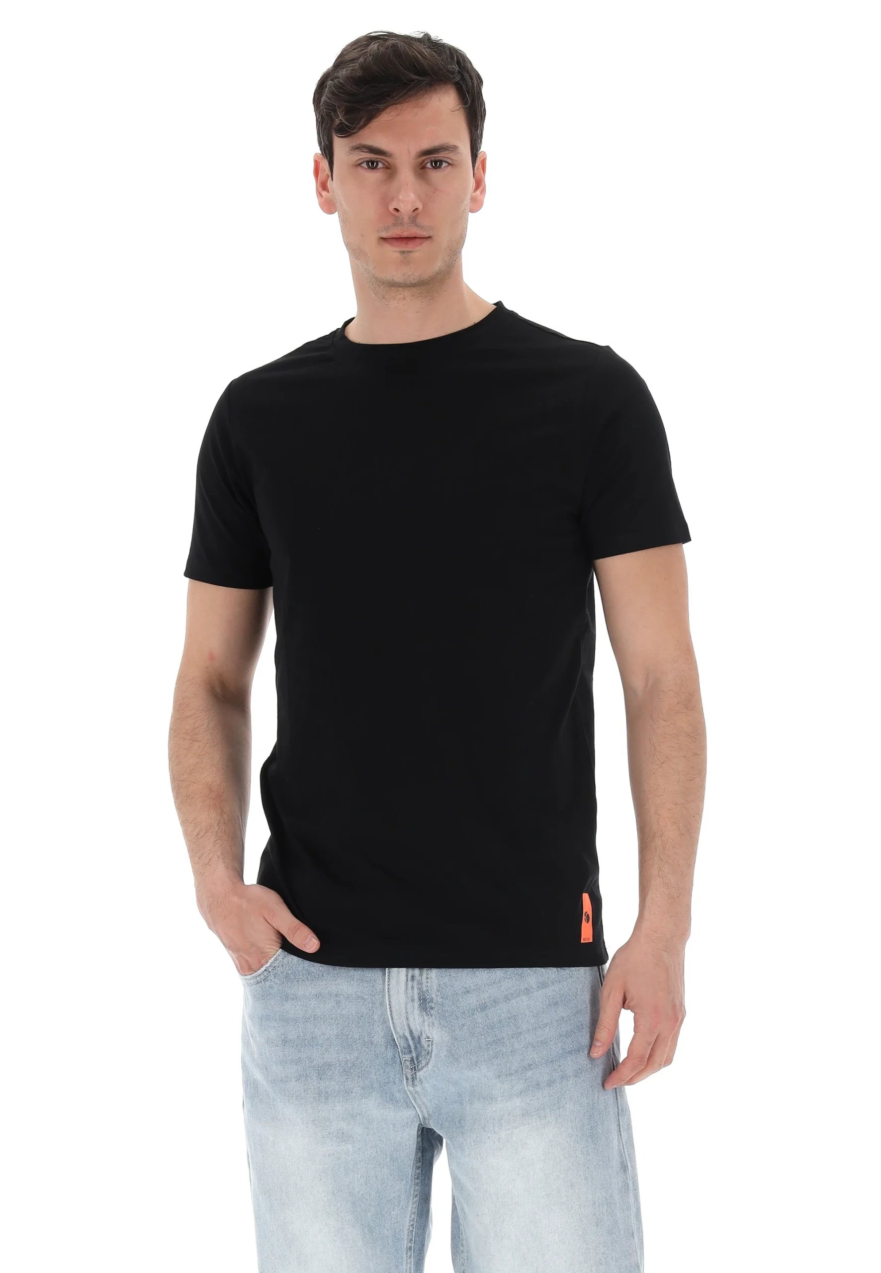 T-hirt basic KeyJey uomo in cotone stretch