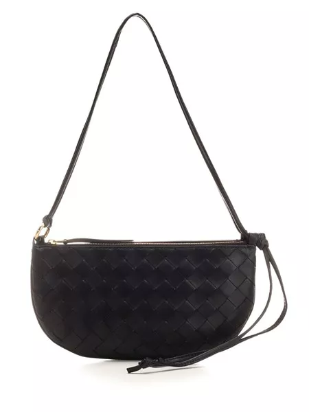 Bottega Veneta Donna Pochette "gemellini" nera