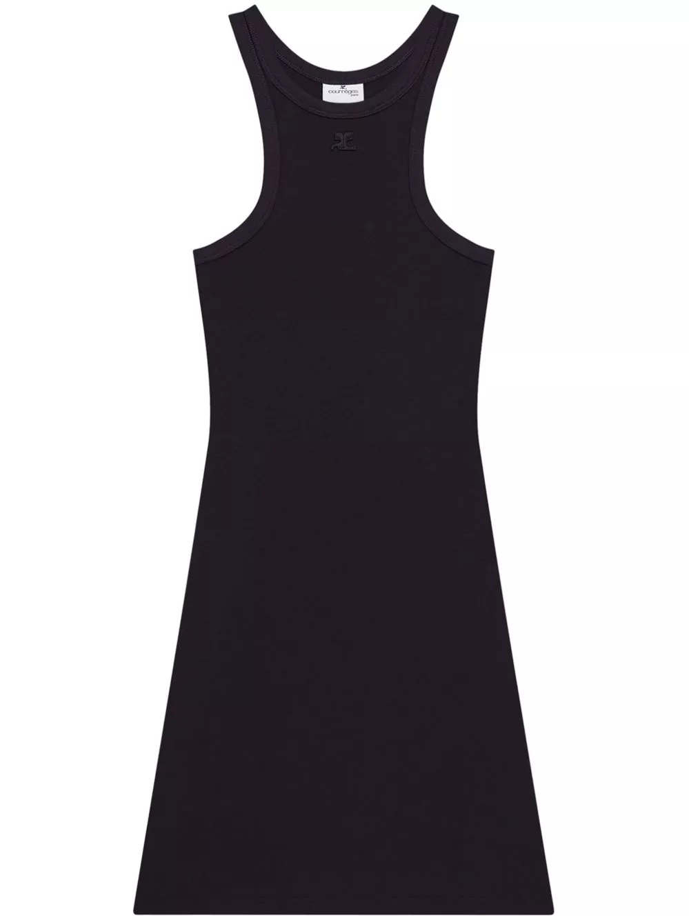 Mini abito scuba in cotone di Courrèges