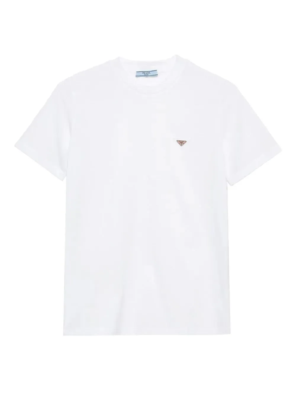 T-SHIRT IN COTONE CON PLACCA LOGO TRIANGOLO