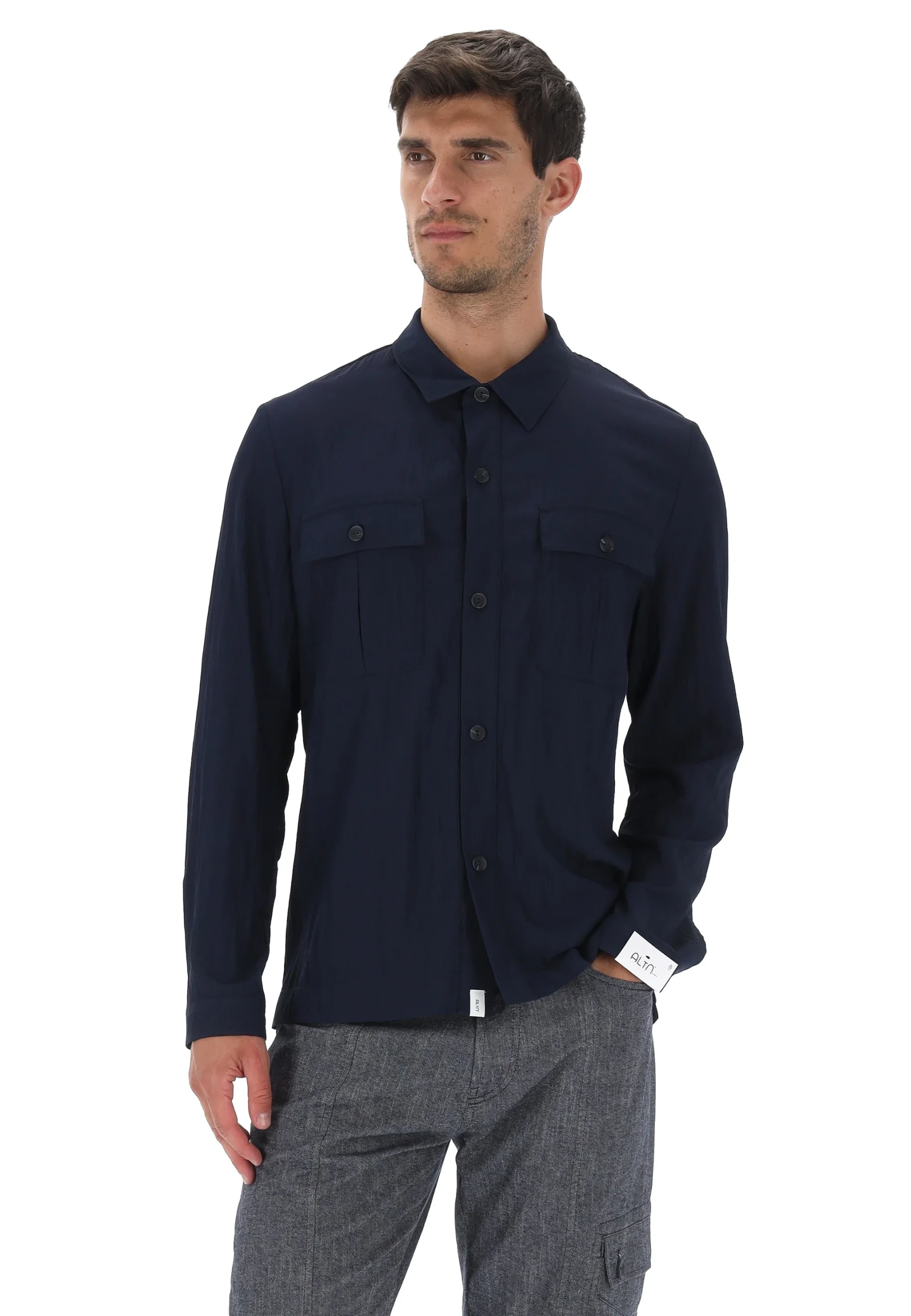 Camicia uomo in misto viscosa Alta Tensione GIOVE7666