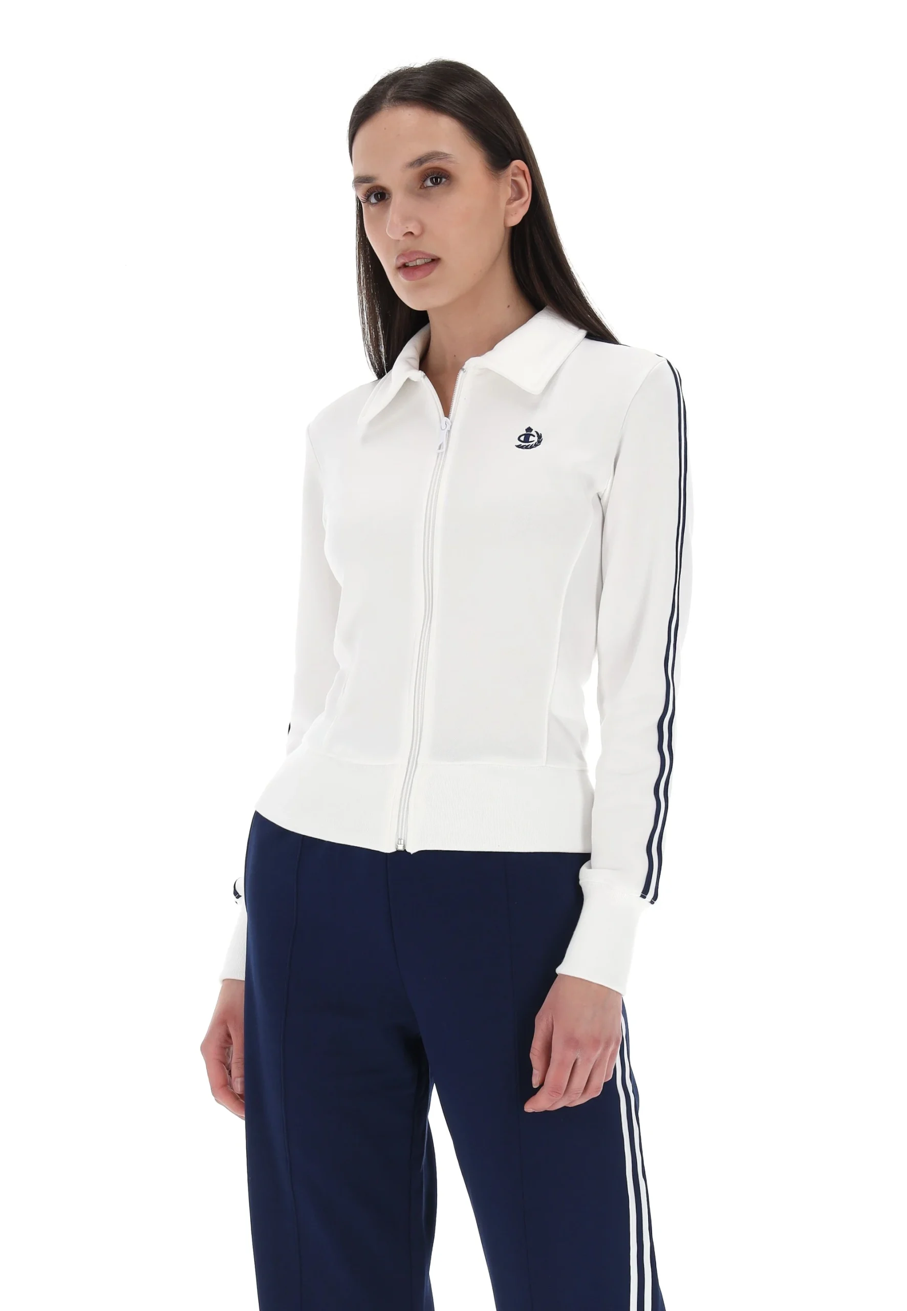 Felpa donna Champion con bande laterali e logo art.117714