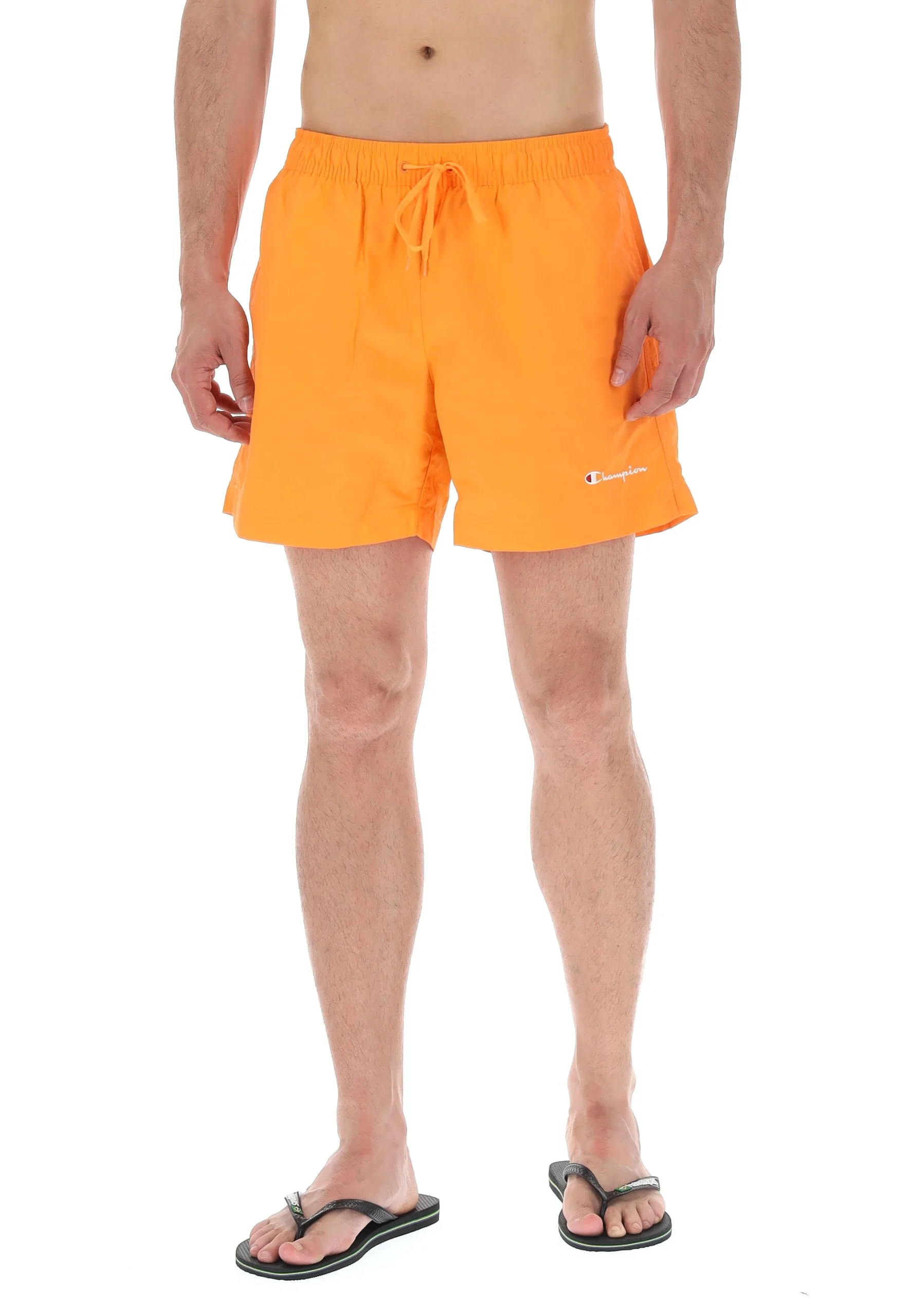 Boxer mare Champion tinta unita con logo ricamato